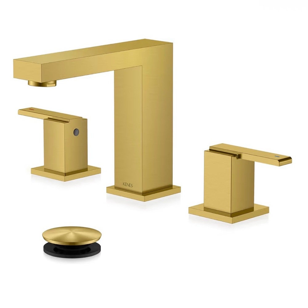 Kenes Gold Bathroom Faucet Set